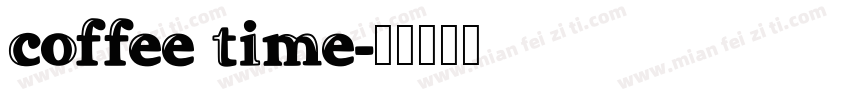 coffee time字体转换